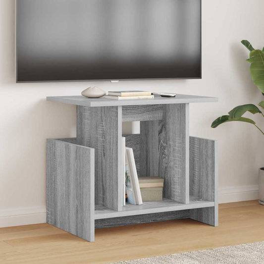 vidaXL Βάση TV 50 x 35 x 45 cm Γκρίζο Σονομα Επεξεργασμένο Ξύλο