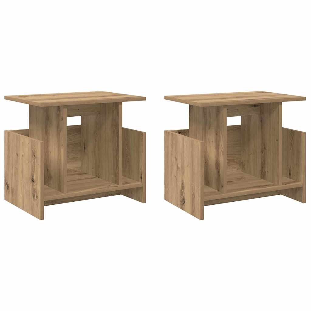 vidaXL Βάση TV 2 pcs Artisan Oak 50 x 35 x 45 cm Επεξεργασμένο ξύλο