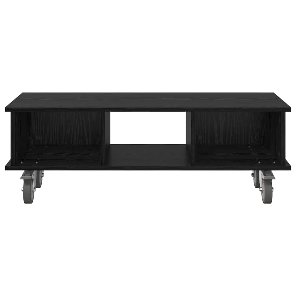 vidaXL Βάση TV 100 x 35 x 35 εκ Μαύρη Οξυά Επεξεργασμένο Ξύλο