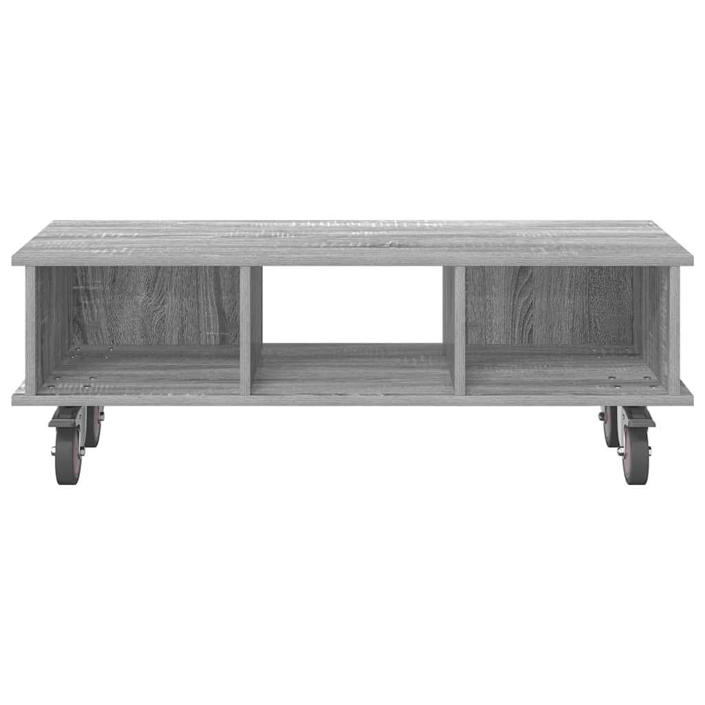 vidaXL Βάση TV 100 x 35 x 35 εκ Γκρίζο Σονομα Επεξεργασμένο Ξύλο