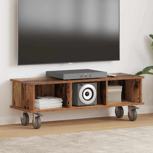 vidaXL Βάση TV 100 x 35 x 35 εκ Παλιό ξύλο Επεξεργασμένο Ξύλο