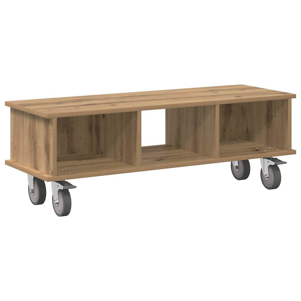 vidaXL Βάση TV 100 x 35 x 35 εκ Artisan Oak Επεξεργασμένο Ξύλο