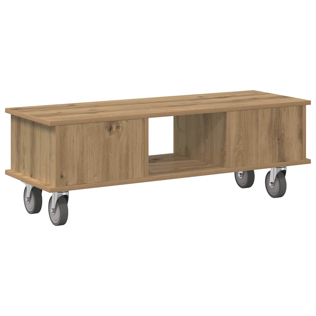 vidaXL Βάση TV 100 x 35 x 35 εκ Artisan Oak Επεξεργασμένο Ξύλο