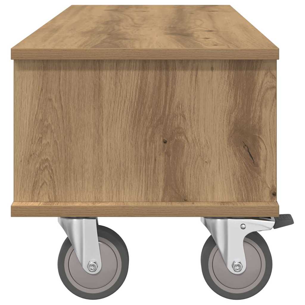 vidaXL Βάση TV 100 x 35 x 35 εκ Artisan Oak Επεξεργασμένο Ξύλο