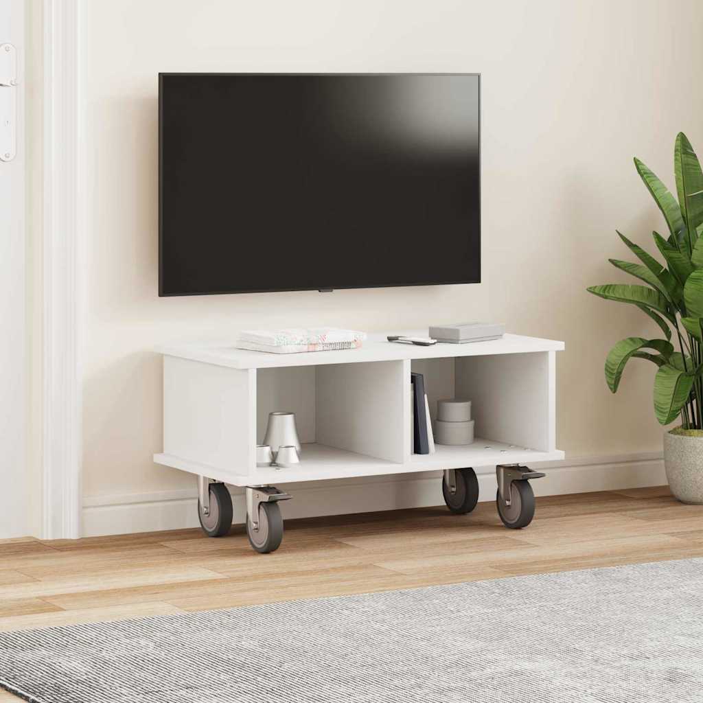 vidaXL Βάση TV 68,5 x 35 x 35 εκ Λευκό Επεξεργασμένο Ξύλο