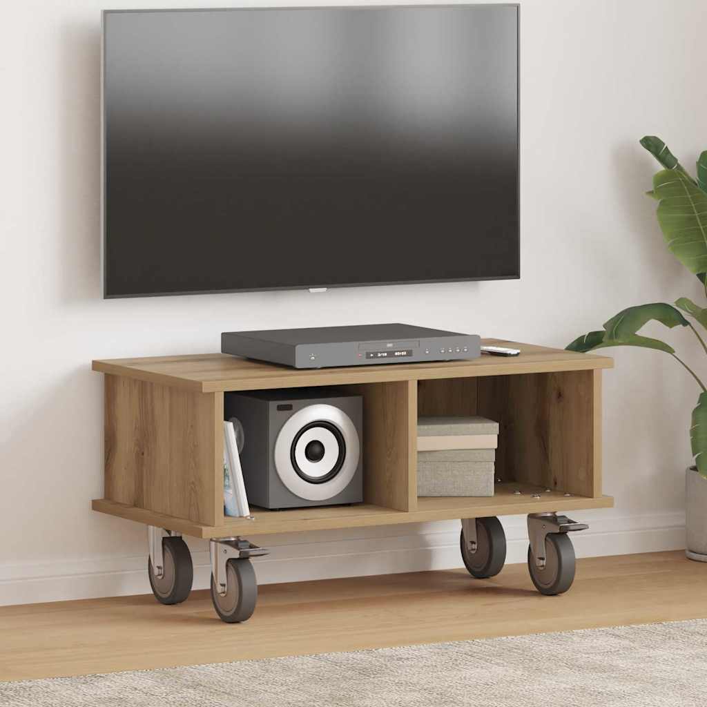 vidaXL Βάση TV 68,5 x 35 x 35 εκ Artisan Oak Επεξεργασμένο Ξύλο
