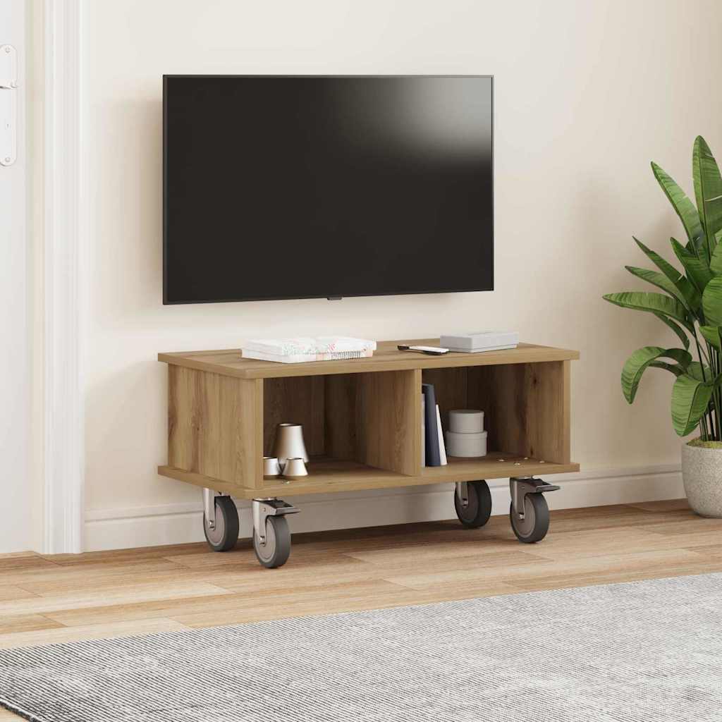 vidaXL Βάση TV 68,5 x 35 x 35 εκ Artisan Oak Επεξεργασμένο Ξύλο