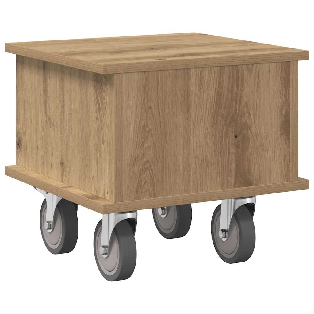 vidaXL Βάση TV 37 x 35 x 35 εκ Artisan Oak Επεξεργασμένο Ξύλο