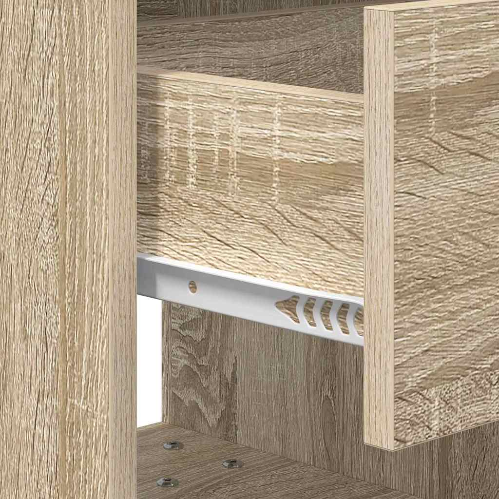 vidaXL Κομοδίνο Δρύς Sonoma 40,5 x 40 x 48 εκ. Επεξεργασμένο Ξύλο