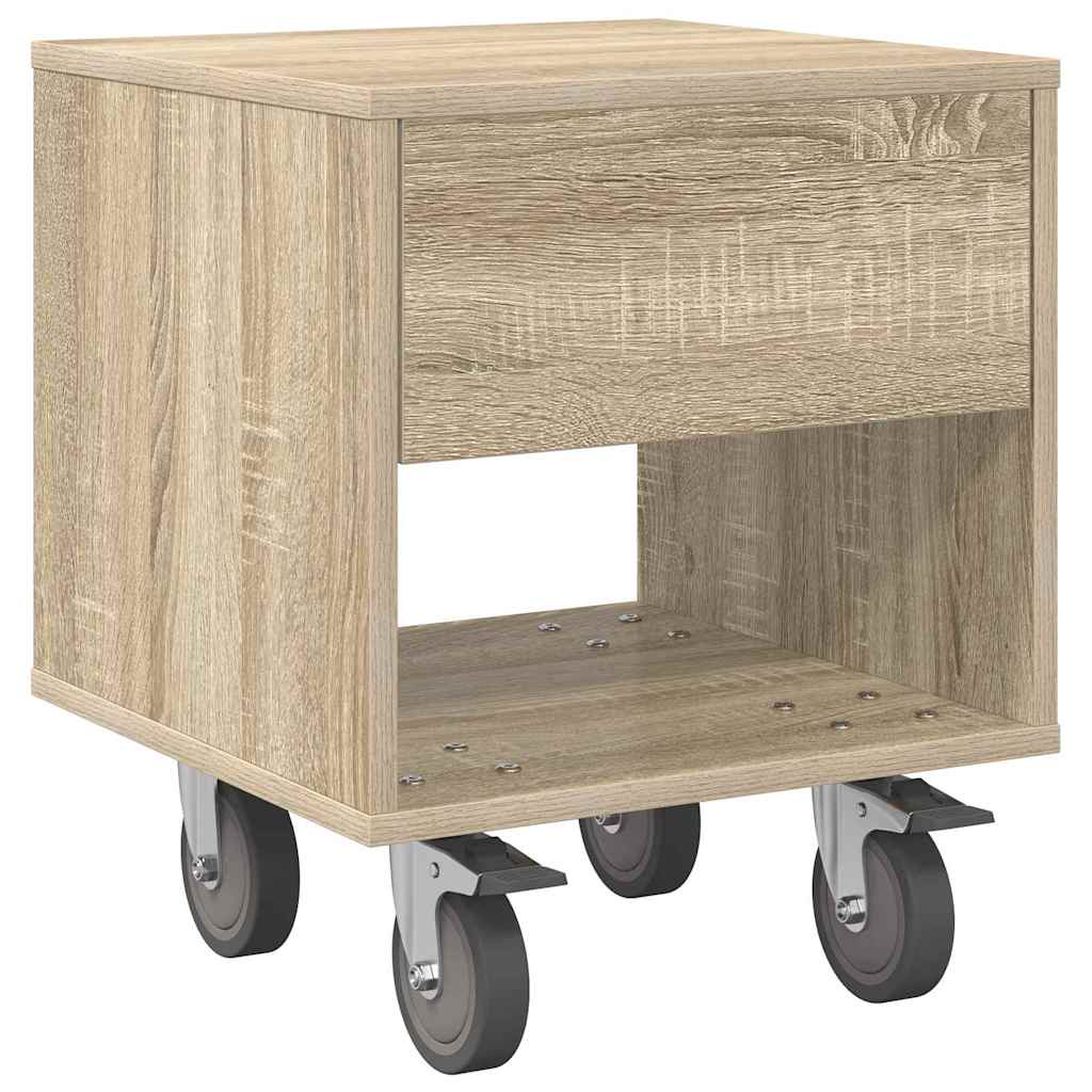 vidaXL Κομοδίνο Δρύς Sonoma 40,5 x 40 x 48 εκ. Επεξεργασμένο Ξύλο