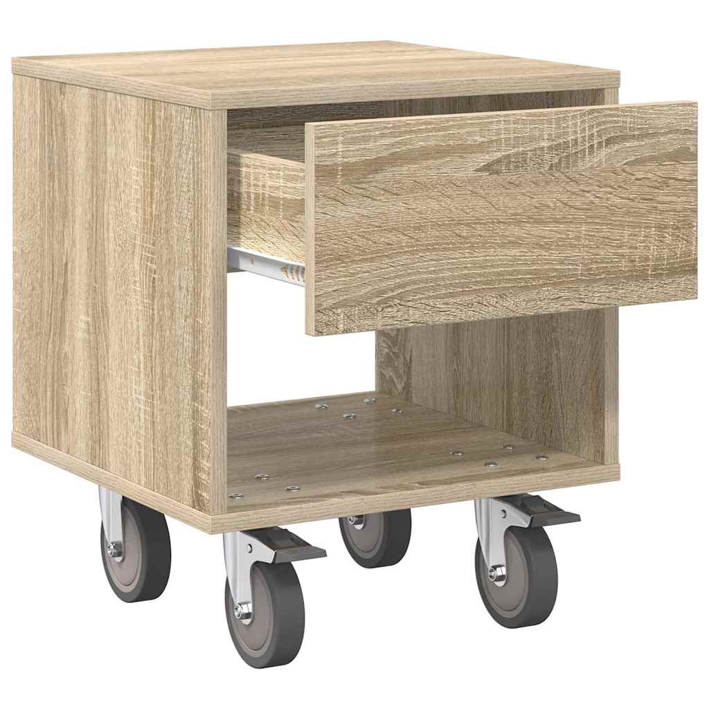 vidaXL Κομοδίνο Δρύς Sonoma 40,5 x 40 x 48 εκ. Επεξεργασμένο Ξύλο