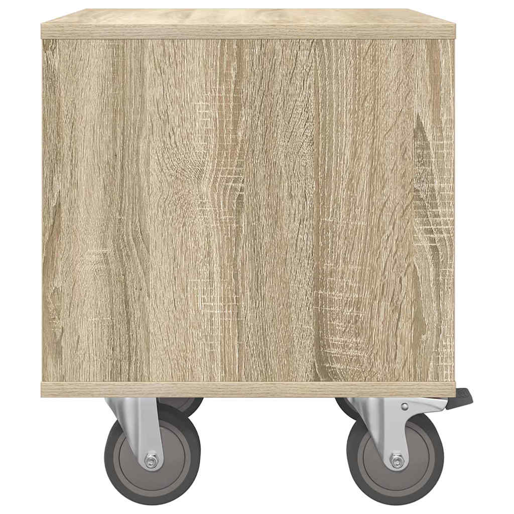 vidaXL Κομοδίνο Δρύς Sonoma 40,5 x 40 x 48 εκ. Επεξεργασμένο Ξύλο