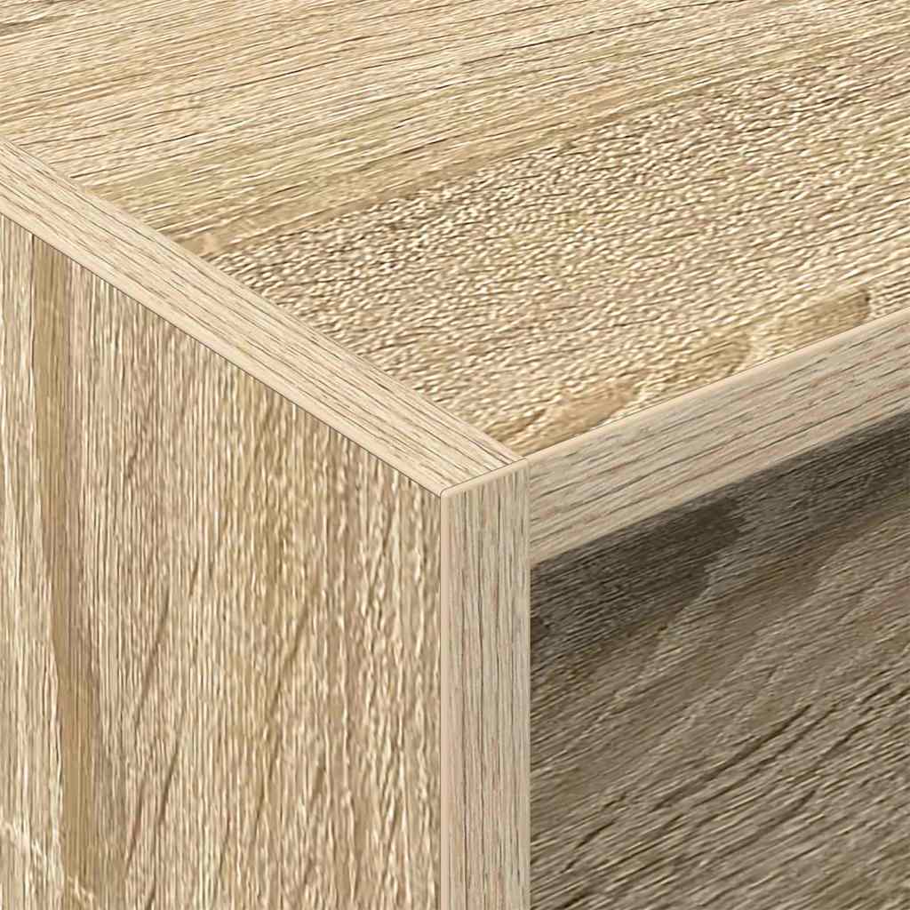 vidaXL Ντουλάπι δίσκων βινυλίου με ράφι Δρύς Sonoma 78,5 x 35 x 45 εκ