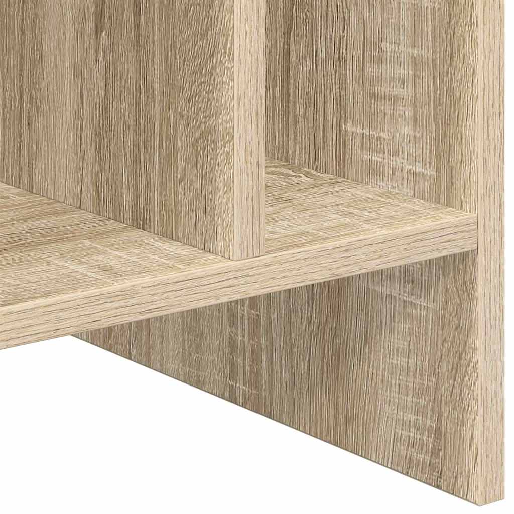 vidaXL Ντουλάπι δίσκων βινυλίου με ράφι Δρύς Sonoma 78,5 x 35 x 45 εκ
