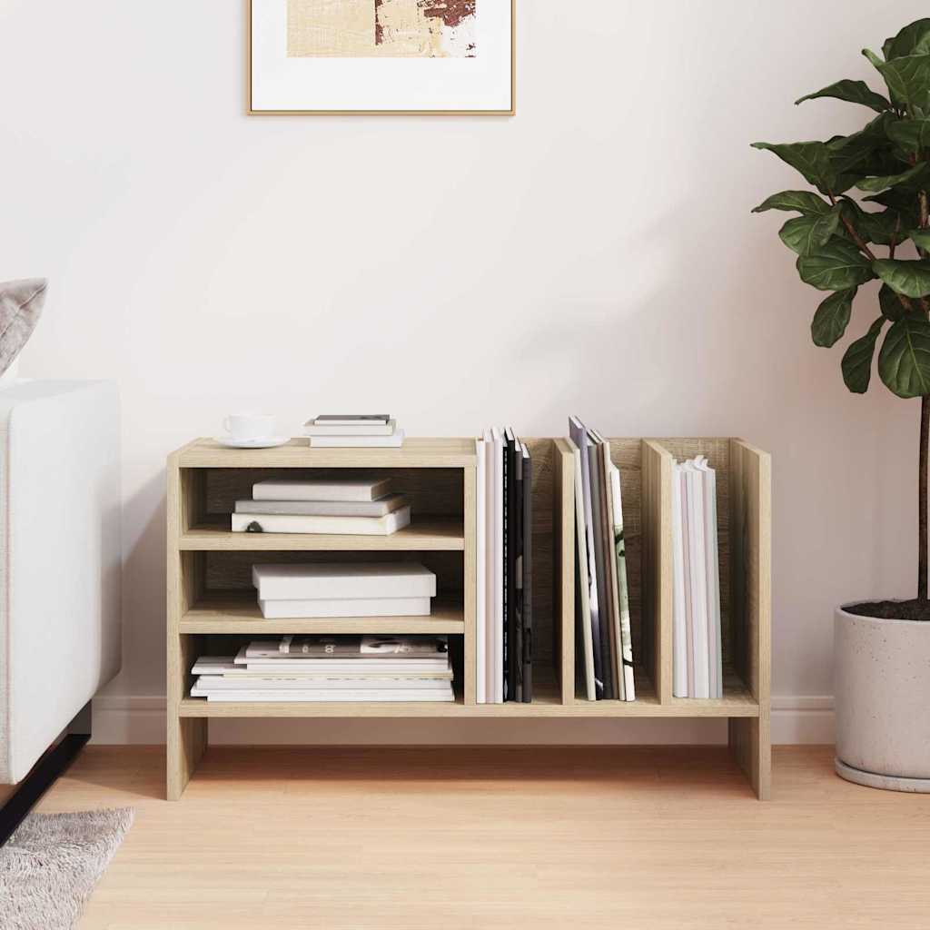vidaXL Ντουλάπι δίσκων βινυλίου με ράφι Δρύς Sonoma 78,5 x 35 x 45 εκ