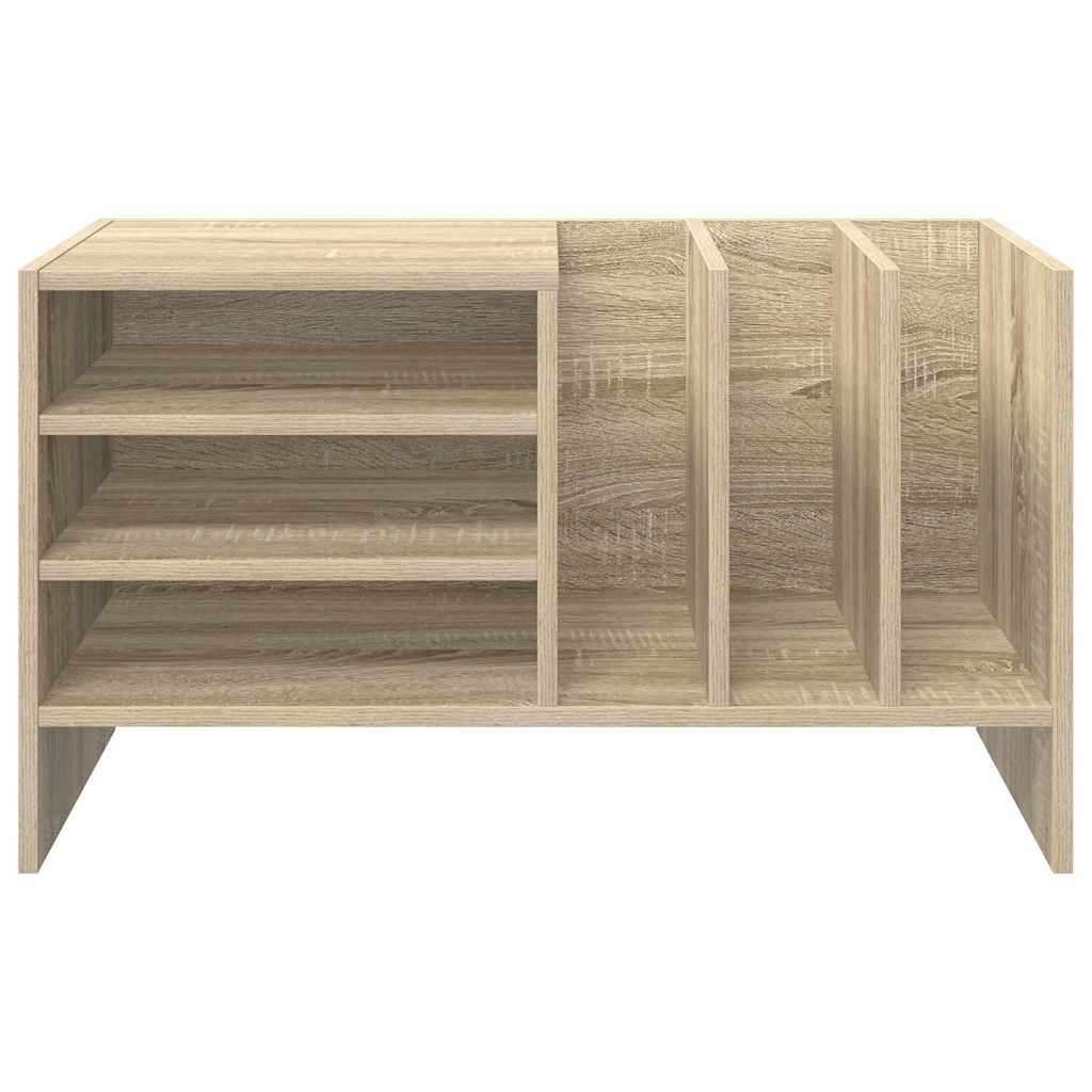 vidaXL Ντουλάπι δίσκων βινυλίου με ράφι Δρύς Sonoma 78,5 x 35 x 45 εκ