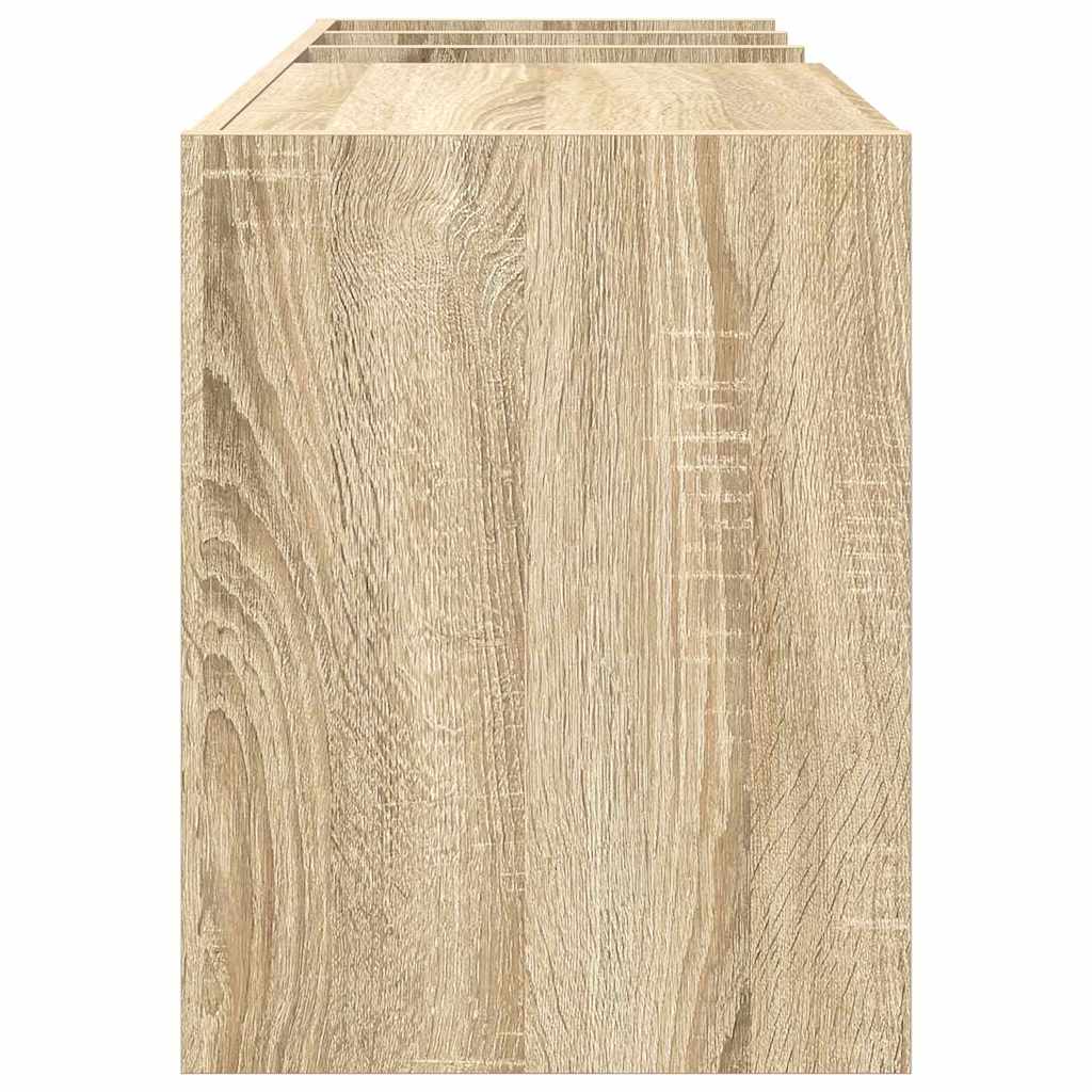 vidaXL Ντουλάπι δίσκων βινυλίου με ράφι Δρύς Sonoma 78,5 x 35 x 45 εκ