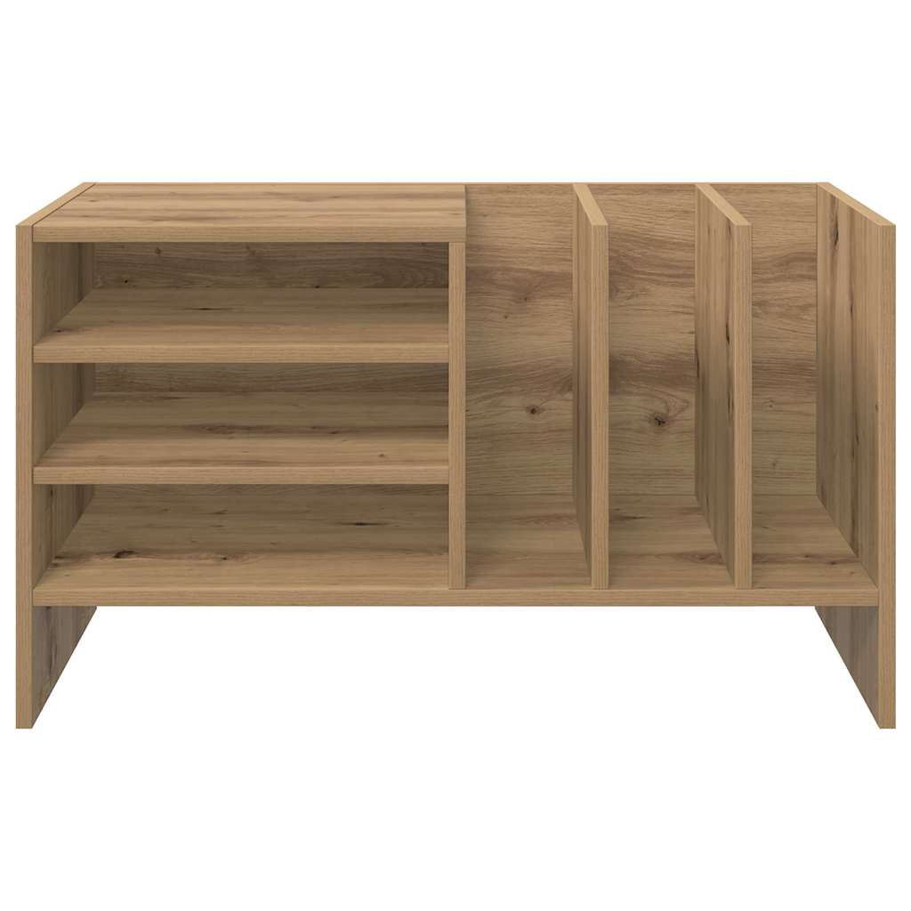 vidaXL Ντουλάπι δίσκων βινυλίου με ράφι Artisan Oak 78,5 x 35 x 45 εκ