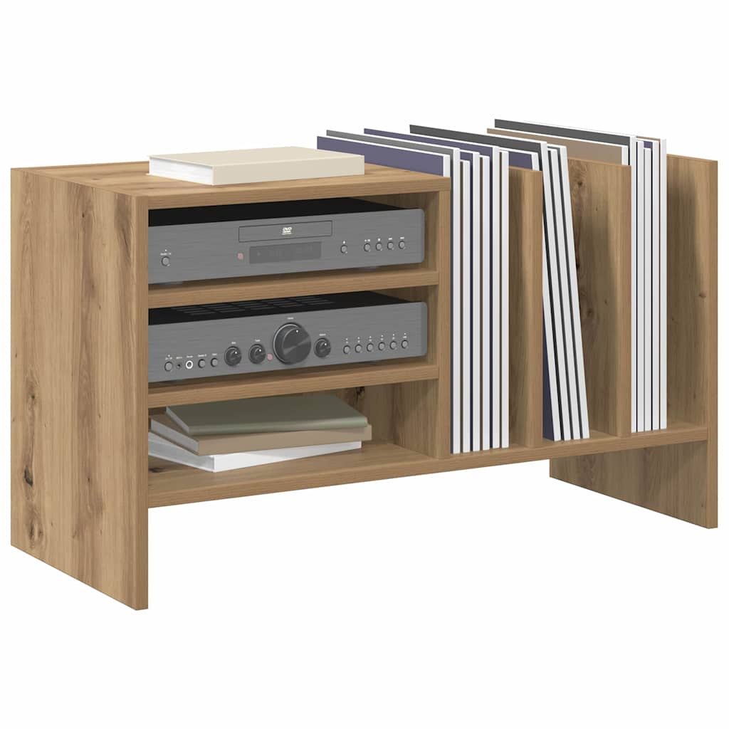 vidaXL Ντουλάπι δίσκων βινυλίου με ράφι Artisan Oak 78,5 x 35 x 45 εκ