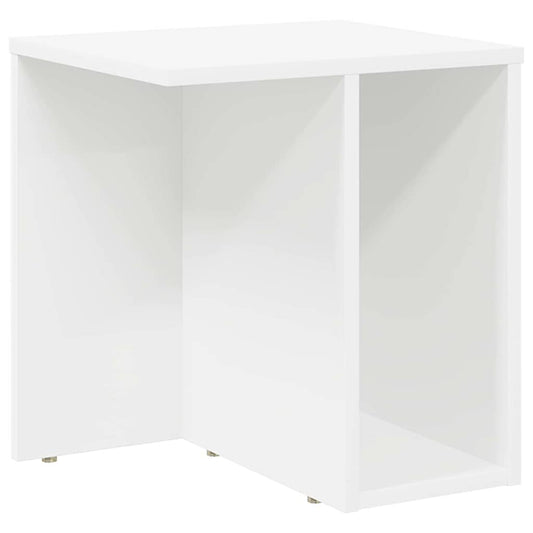 vidaXL End Table Λευκό 37 x 32 x 40 εκ Επεξεργασμένο ξύλο