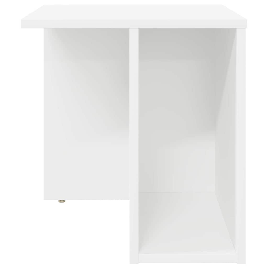 vidaXL End Table Λευκό 37 x 32 x 40 εκ Επεξεργασμένο ξύλο