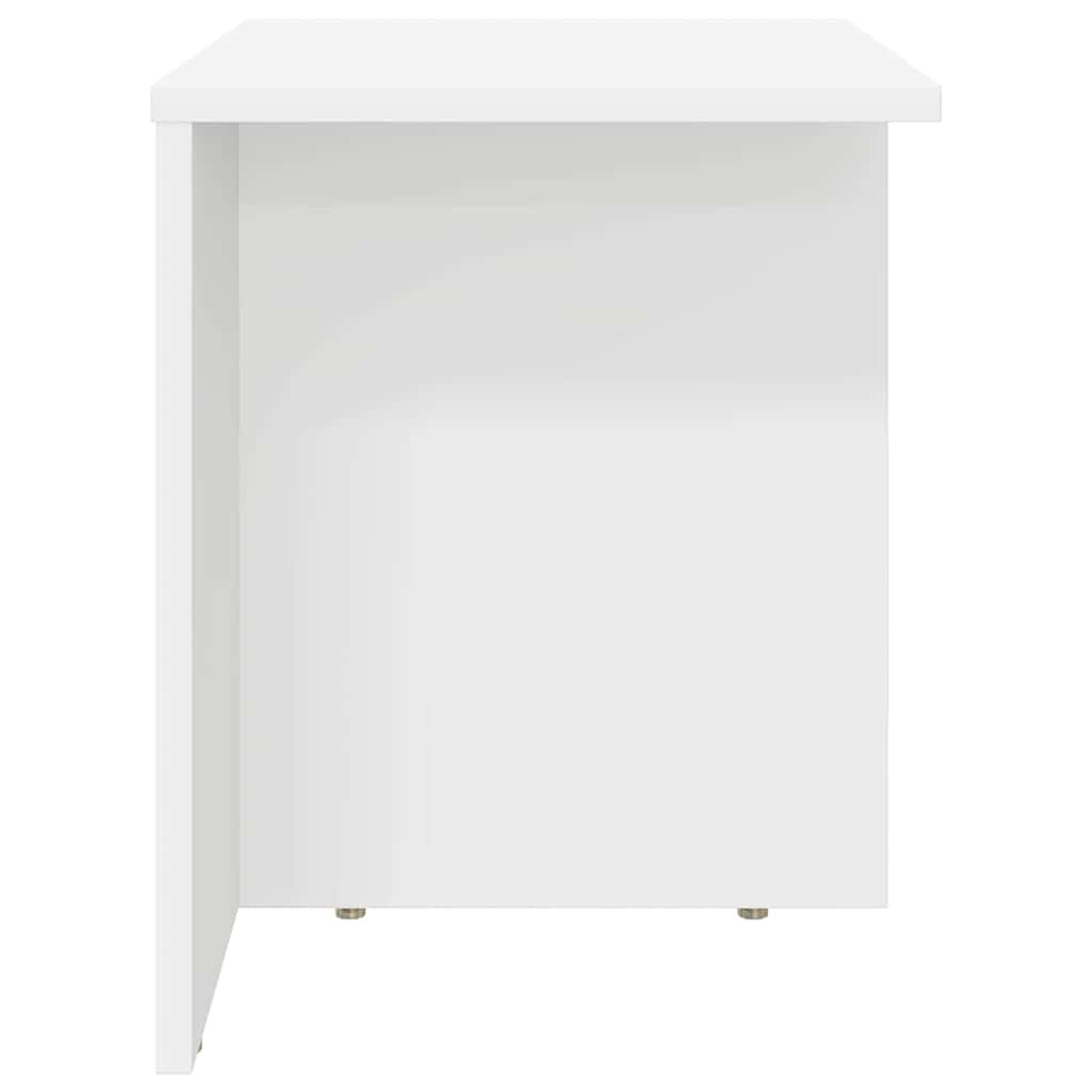 vidaXL End Table Λευκό 37 x 32 x 40 εκ Επεξεργασμένο ξύλο