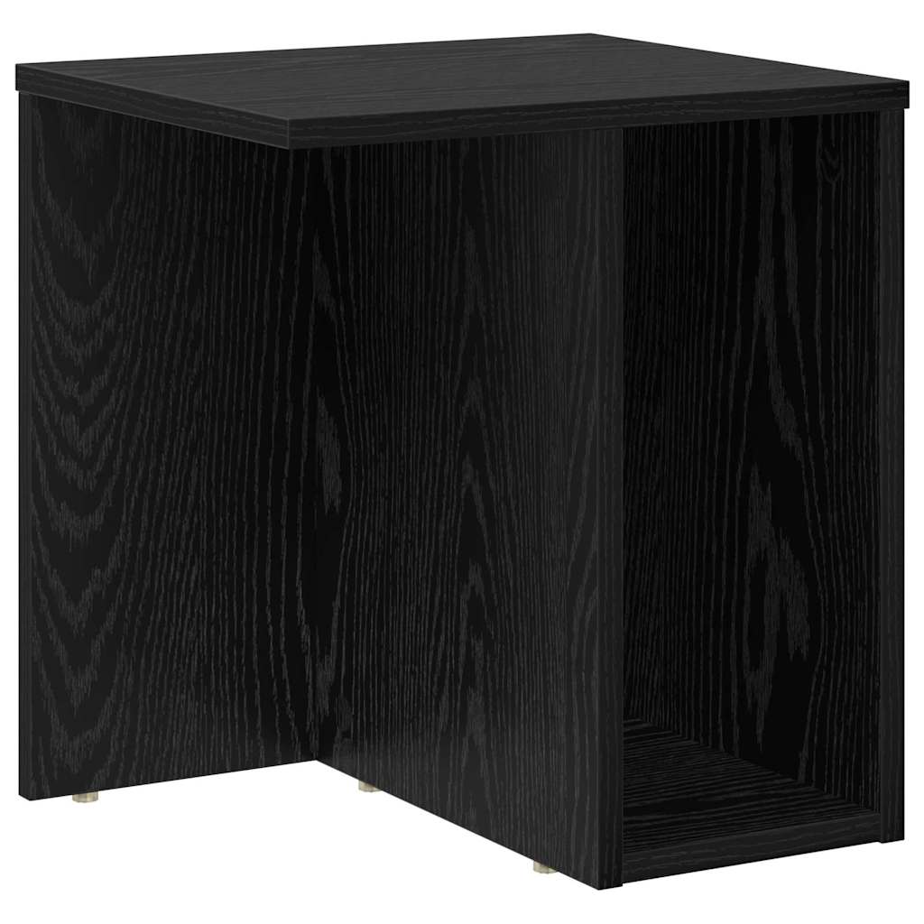 vidaXL End Table 2 pcs Μαύρη Οξυά 37 x 32 x 40 εκ Επεξεργασμένο ξύλο