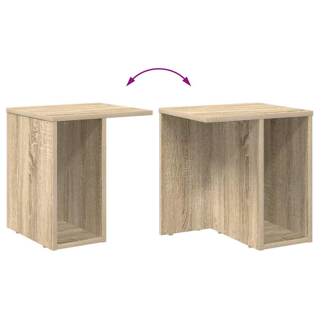 vidaXL End Table Δρύς Sonoma 37 x 32 x 40 εκ Επεξεργασμένο ξύλο