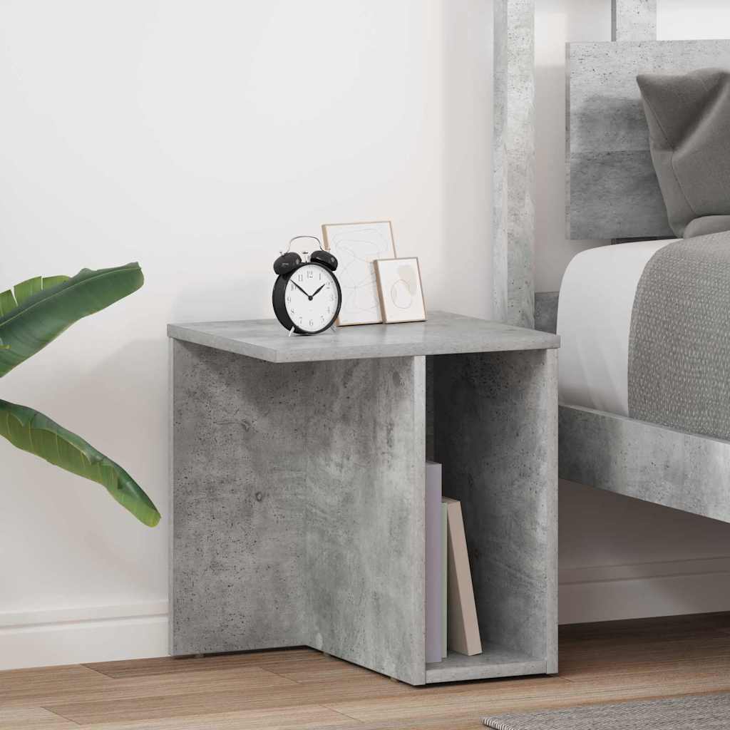 vidaXL End Table 2 pcs Σκυρόδεμα Γκρι 37 x 32 x 40 εκ