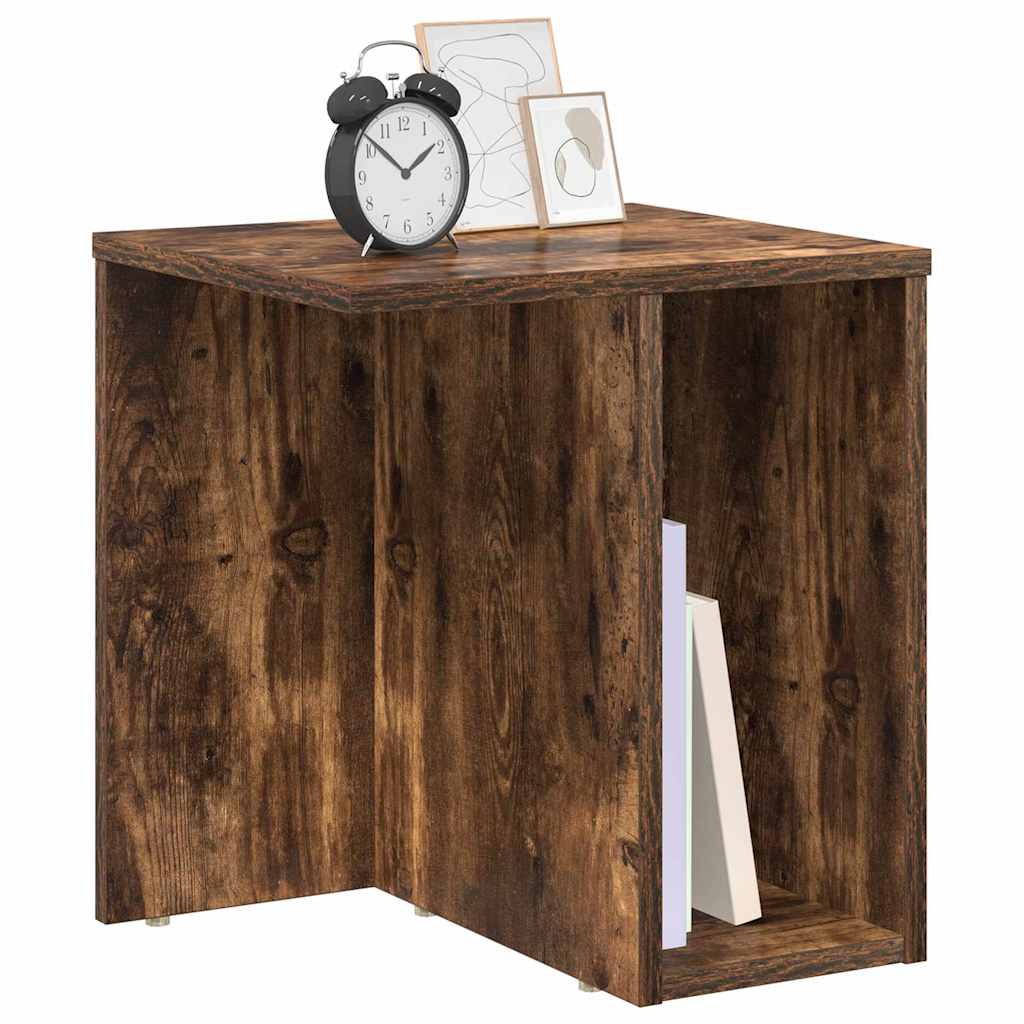 vidaXL End Table 2 pcs Καπνιστό Δρύς 37 x 32 x 40 εκ