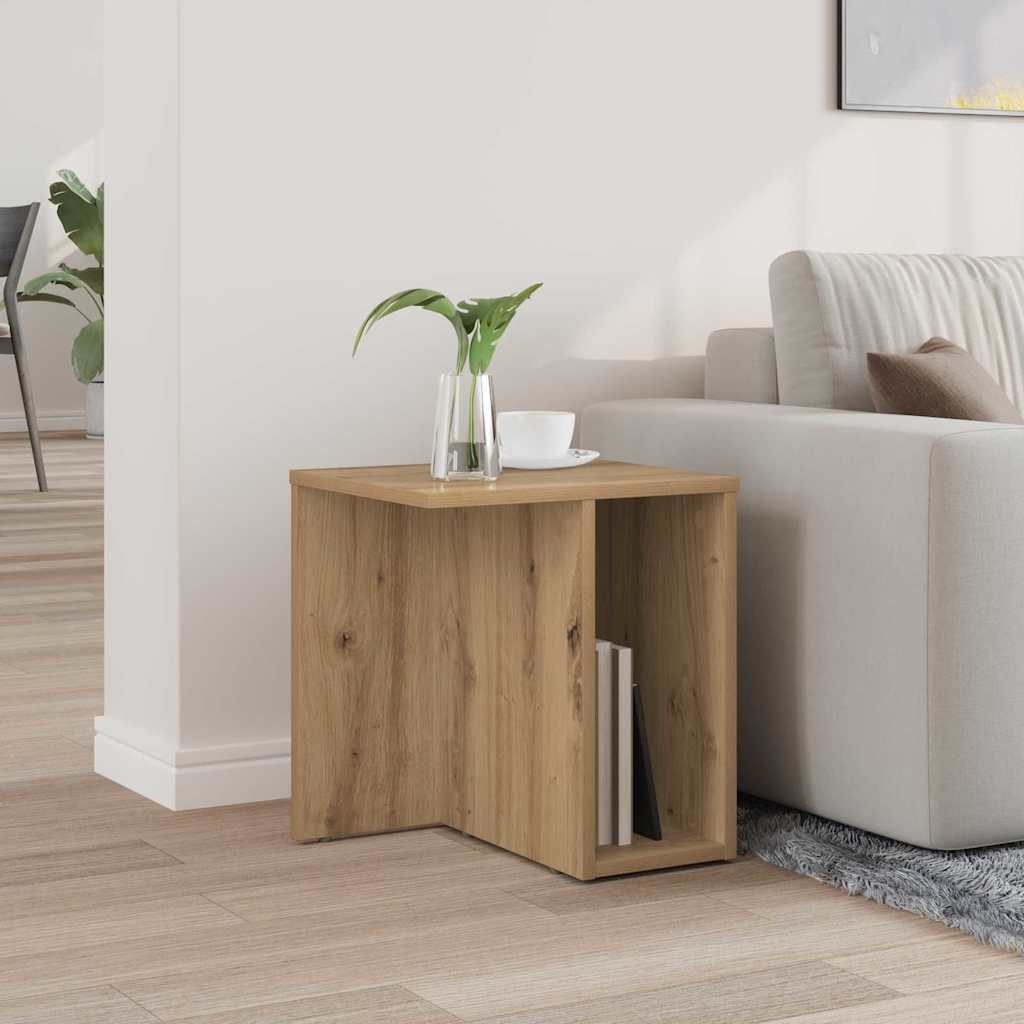 vidaXL End Table Artisan Oak 37 x 32 x 40 εκ Επεξεργασμένο ξύλο
