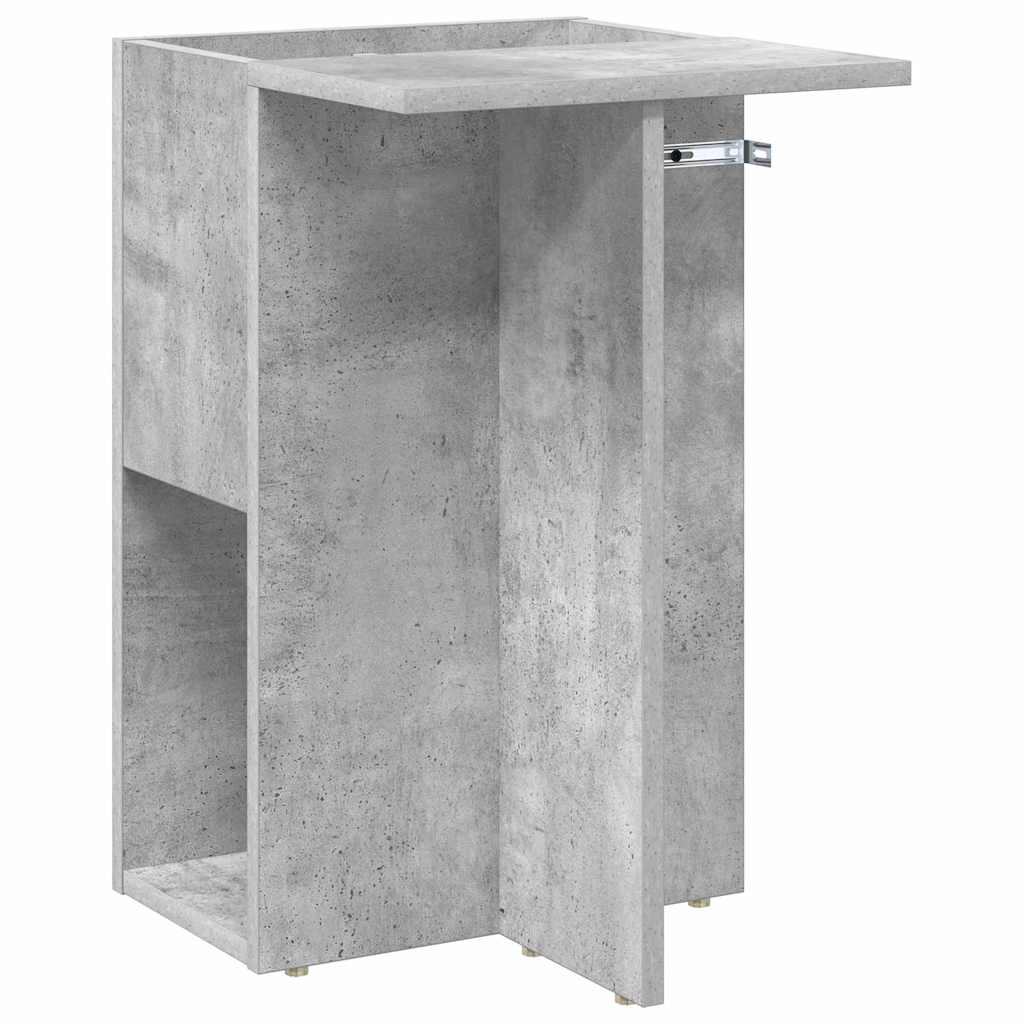 vidaXL End Table Σκυρόδεμα Γκρι 35 x 40 x 55 εκ. Επεξεργασμένο ξύλο