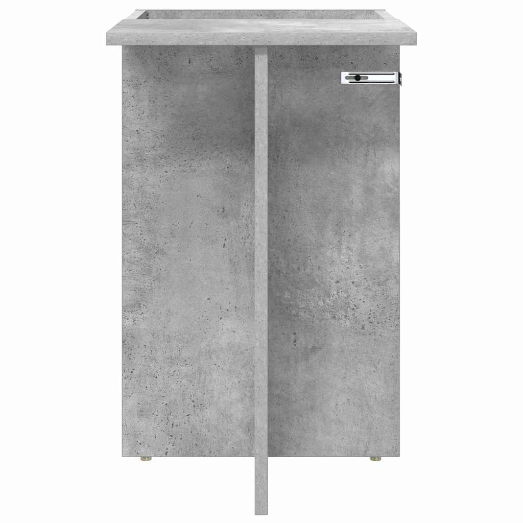 vidaXL End Table Σκυρόδεμα Γκρι 35 x 40 x 55 εκ. Επεξεργασμένο ξύλο