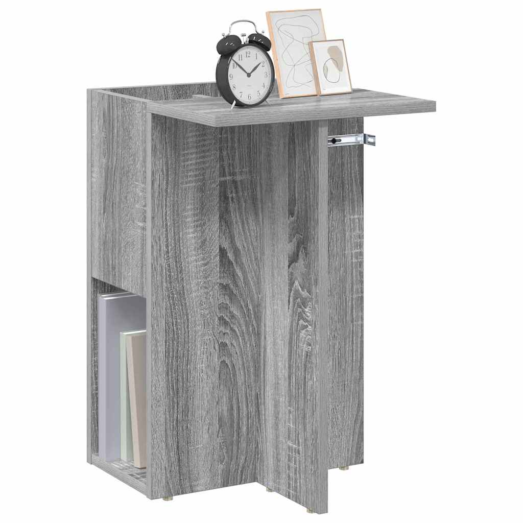 vidaXL End Table Γκρίζο Σονομα 35 x 40 x 55 εκ. Επεξεργασμένο ξύλο