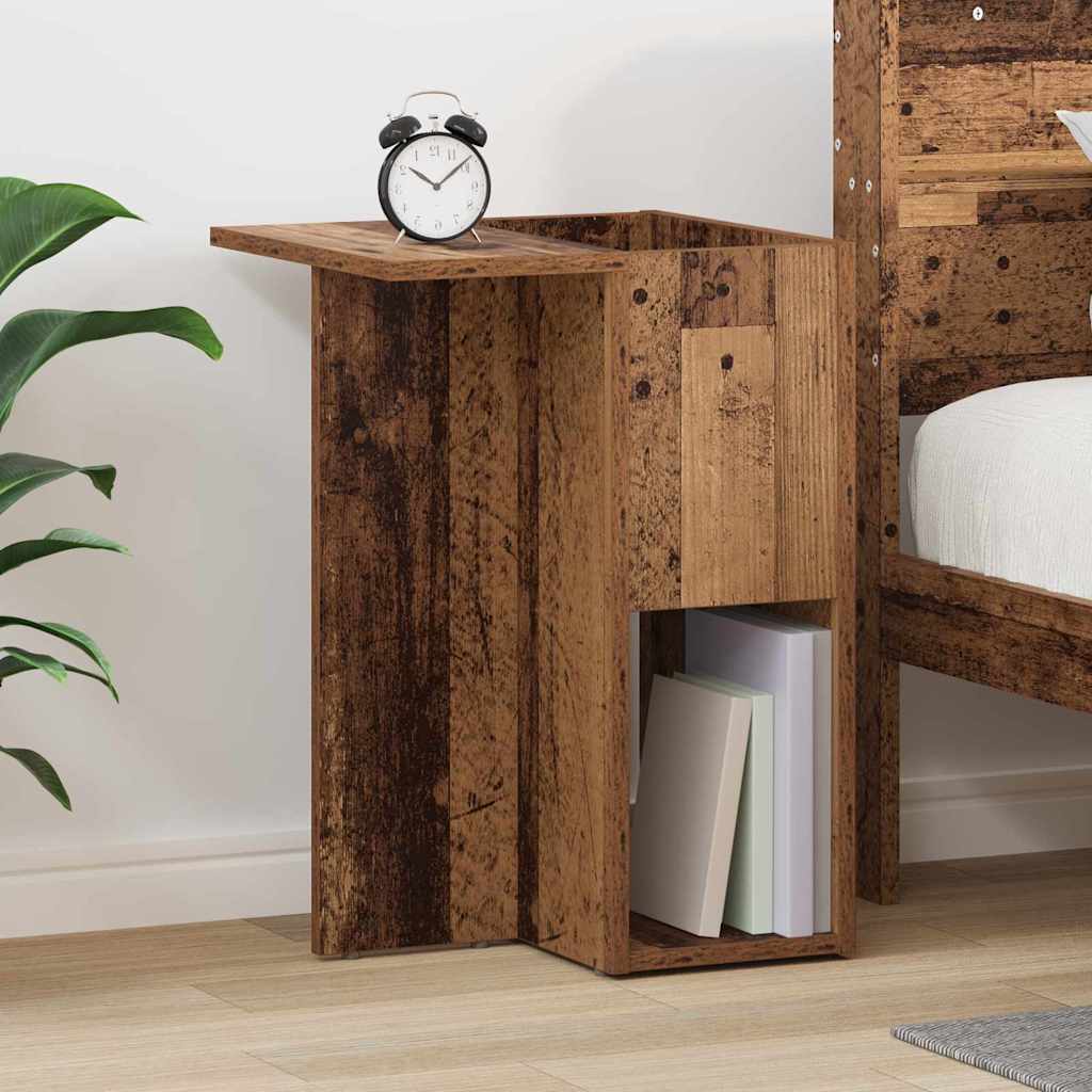 vidaXL End Table Παλιό ξύλο 35 x 40 x 55 εκ. Επεξεργασμένο ξύλο