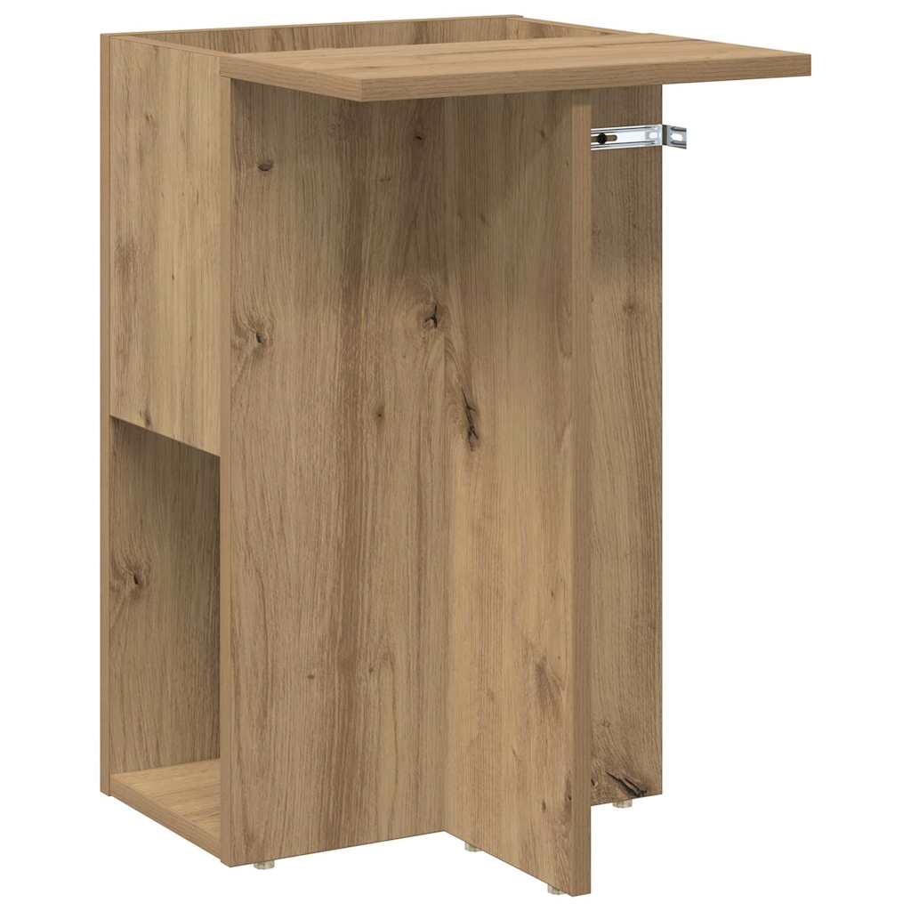 vidaXL End Table Artisan Oak 35 x 40 x 55 εκ. Επεξεργασμένο ξύλο