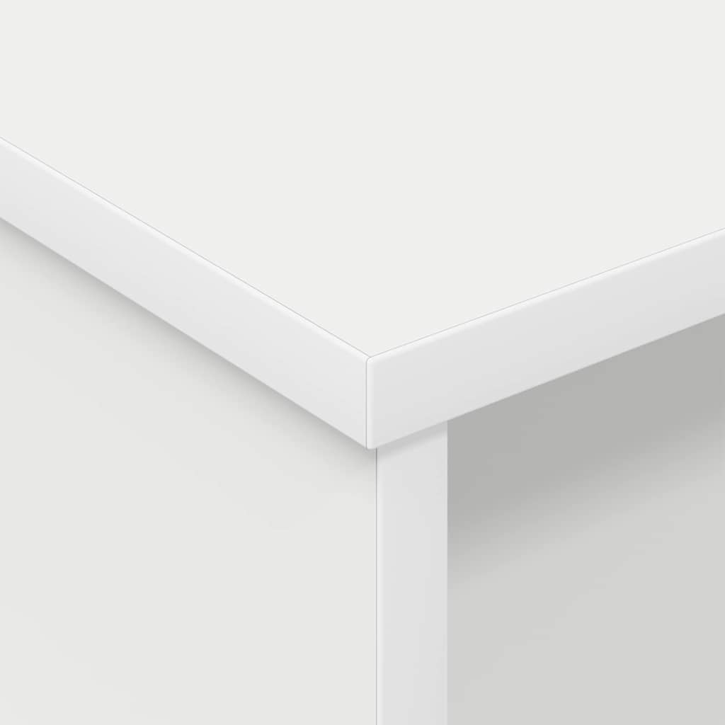 vidaXL Κομοδίνο 2 pcs Λευκό 40 x 31 x 15 εκ Επεξεργασμένο ξύλο