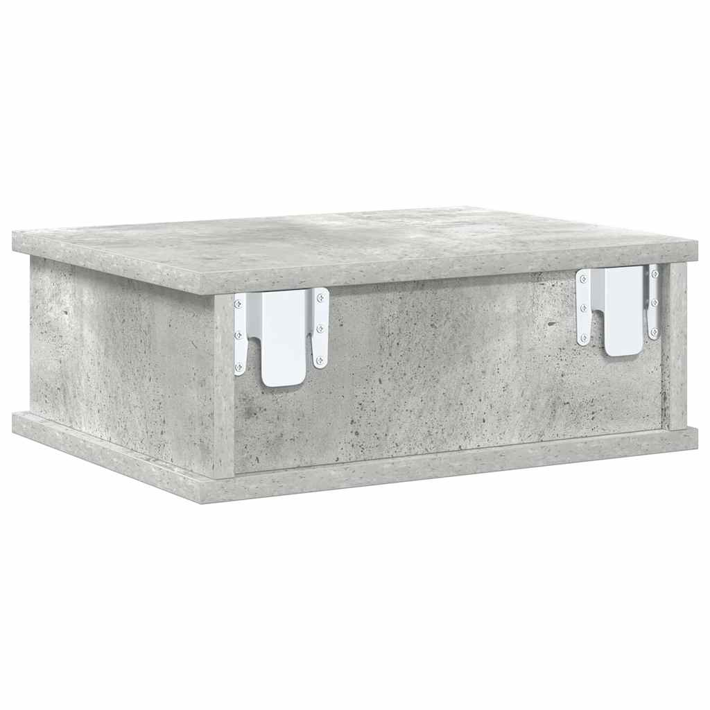 vidaXL Κομοδίνο 2 pcs Σκυρόδεμα Γκρι 40 x 31 x 15 εκ
