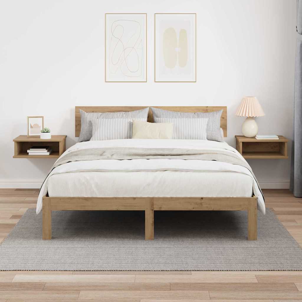 vidaXL Κομοδίνο 2 τμχ. Artisan Oak 40 x 31 x 15 εκ Επεξεργασμένο Ξύλο