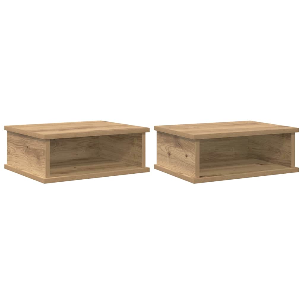 vidaXL Κομοδίνο 2 τμχ. Artisan Oak 40 x 31 x 15 εκ Επεξεργασμένο Ξύλο