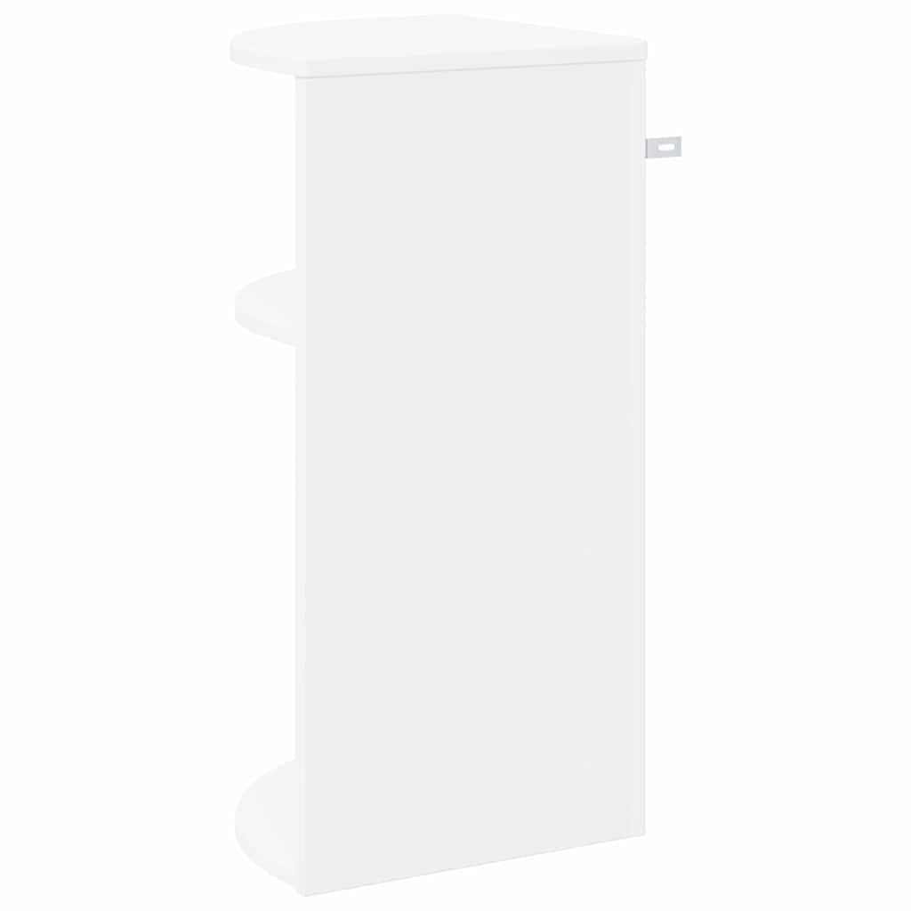 vidaXL End Table Λευκό 29,6 x 29,6 x 60 εκ Επεξεργασμένο ξύλο