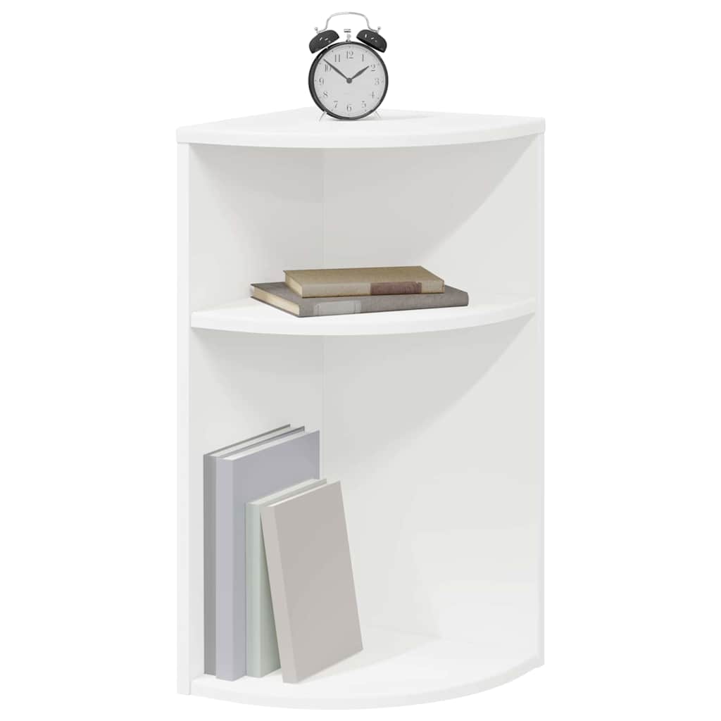 vidaXL End Table Λευκό 29,6 x 29,6 x 60 εκ Επεξεργασμένο ξύλο