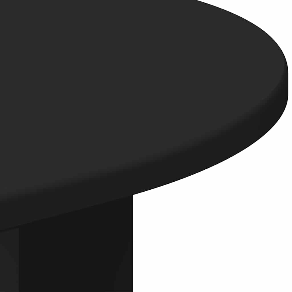 vidaXL End Table Μαύρο 29,6 x 29,6 x 60 εκ Επεξεργασμένο ξύλο
