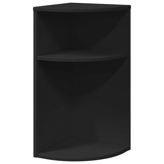 vidaXL End Table Μαύρο 29,6 x 29,6 x 60 εκ Επεξεργασμένο ξύλο
