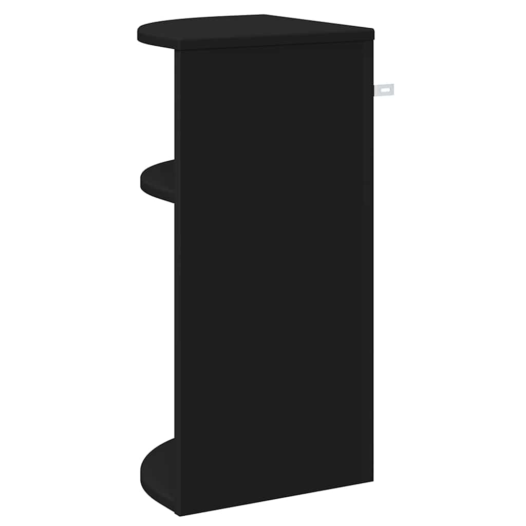 vidaXL End Table Μαύρο 29,6 x 29,6 x 60 εκ Επεξεργασμένο ξύλο
