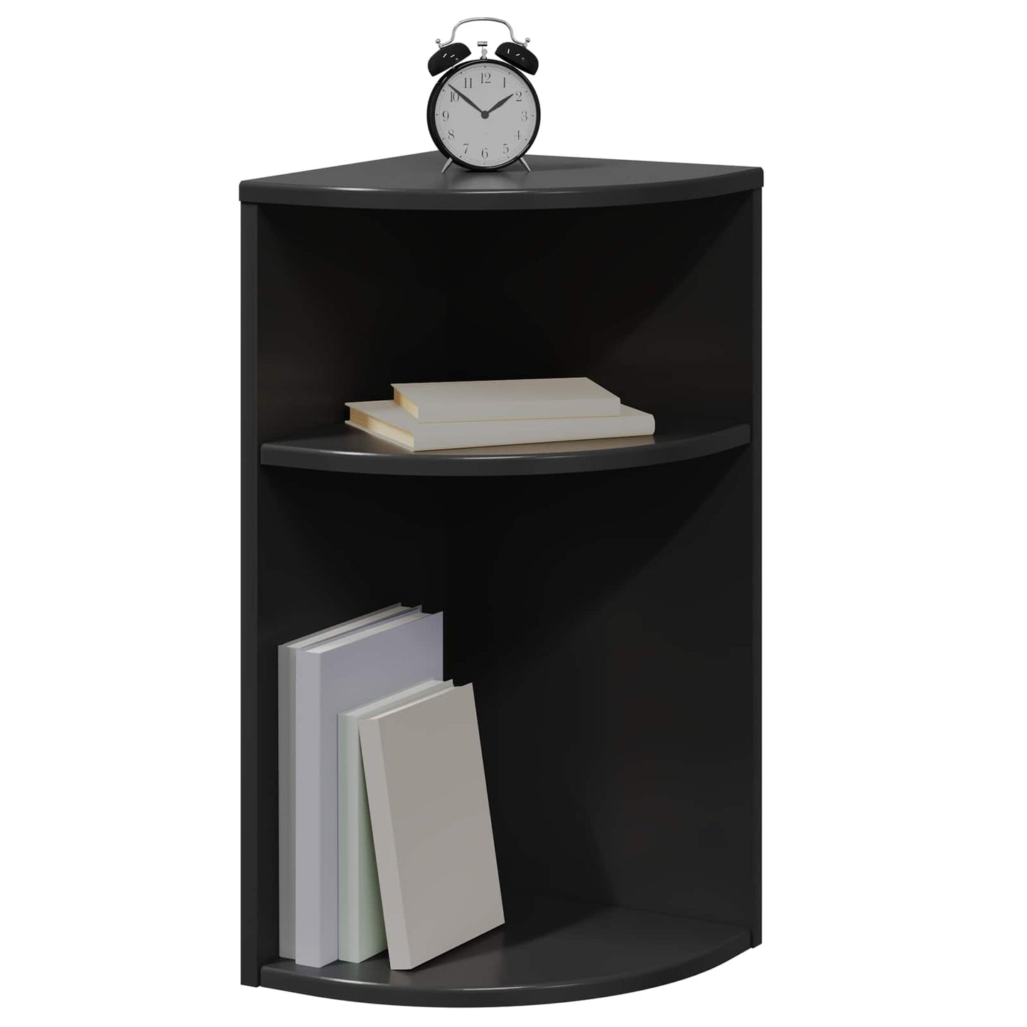 vidaXL End Table 29,5 x 29,5 x 60 cm Επεξεργασμένο Ξύλο Μαύρο