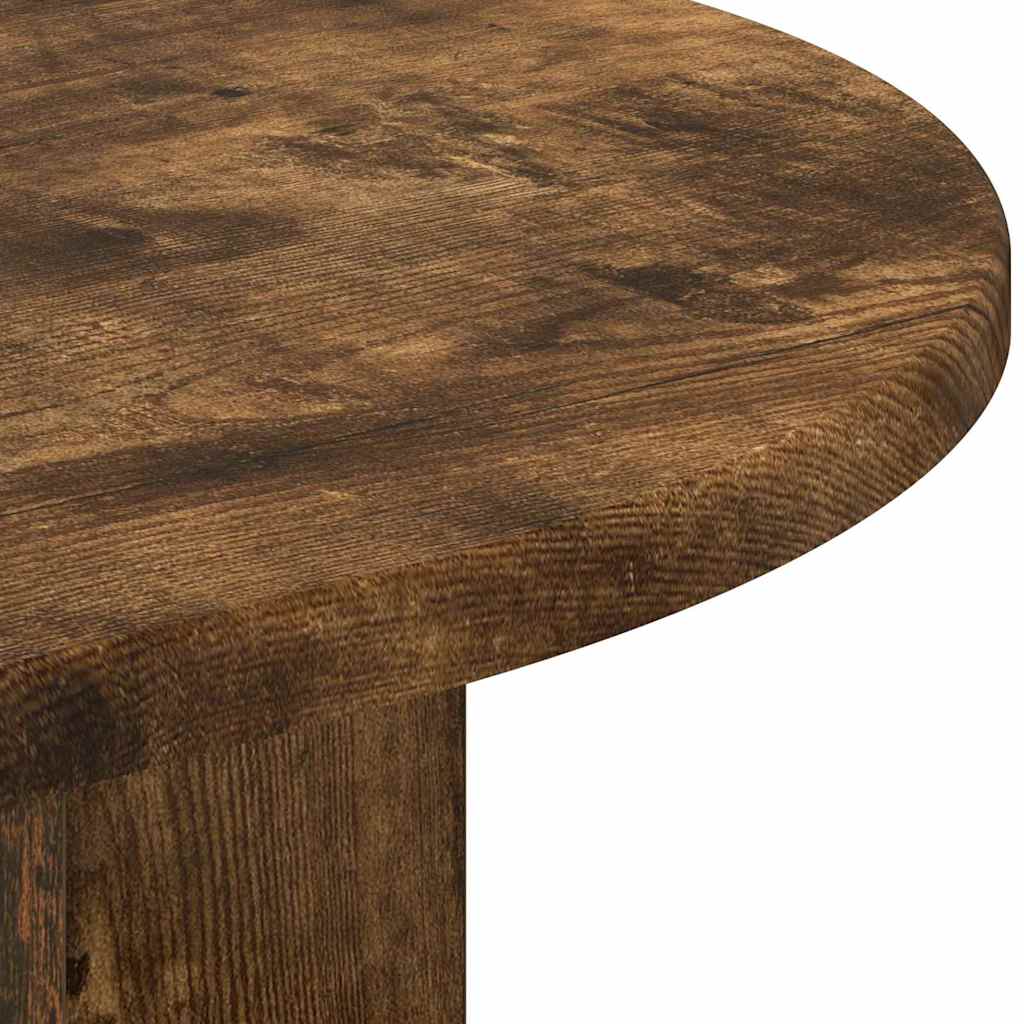 vidaXL End Table Καπνιστό Δρύς 29,6 x 29,6 x 60 εκ Επεξεργασμένο ξύλο