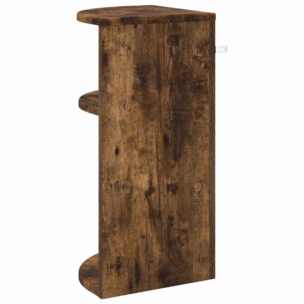 vidaXL End Table Καπνιστό Δρύς 29,6 x 29,6 x 60 εκ Επεξεργασμένο ξύλο