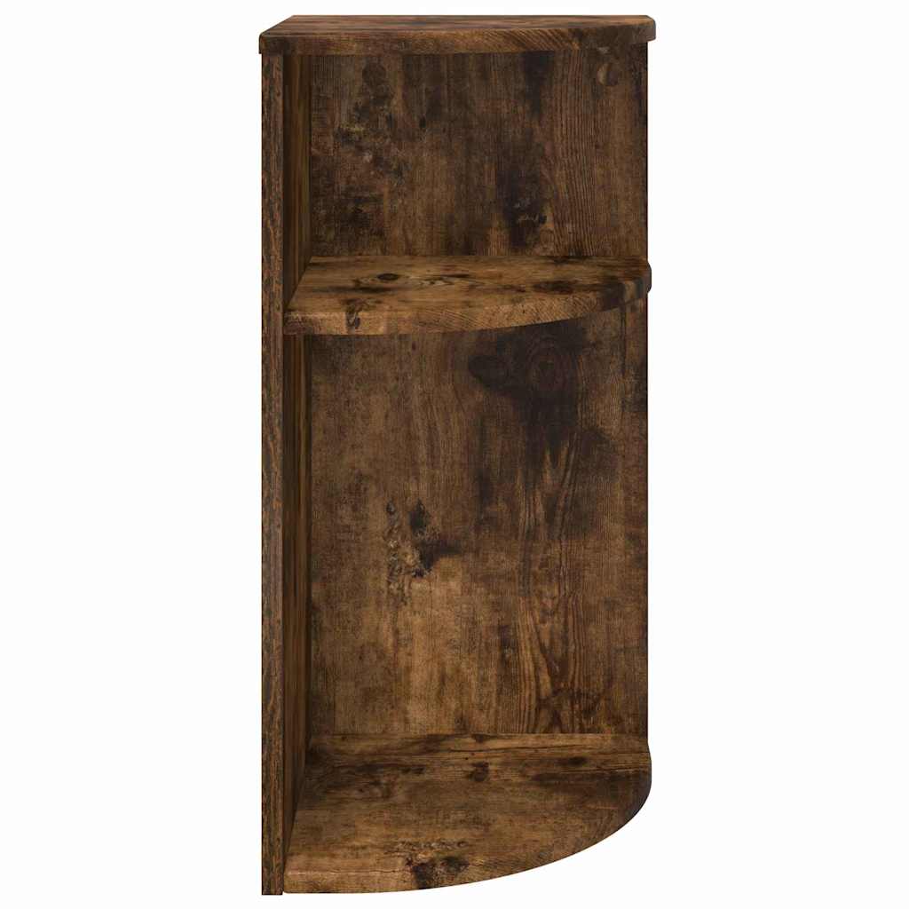 vidaXL End Table Καπνιστό Δρύς 29,6 x 29,6 x 60 εκ Επεξεργασμένο ξύλο