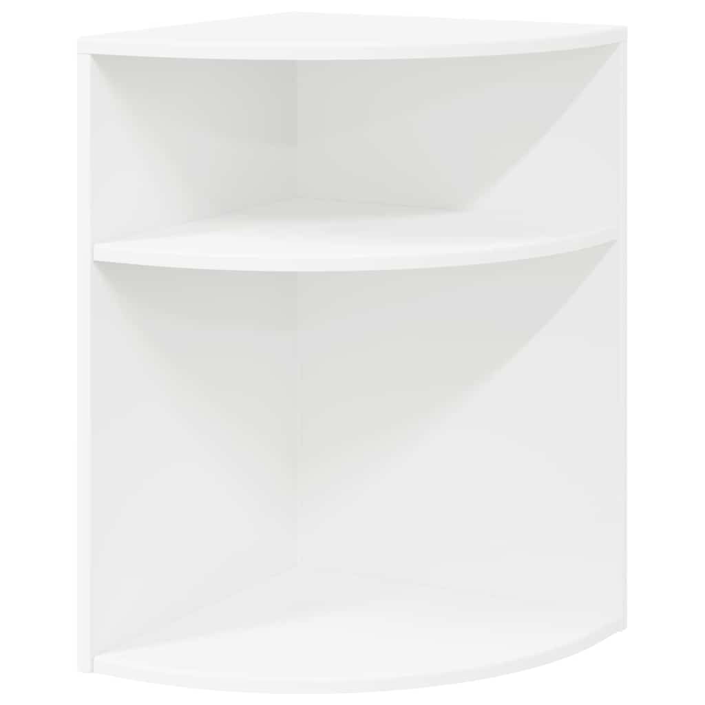vidaXL End Table Λευκό 39,7 x 39,7 x 60 εκ Επεξεργασμένο ξύλο